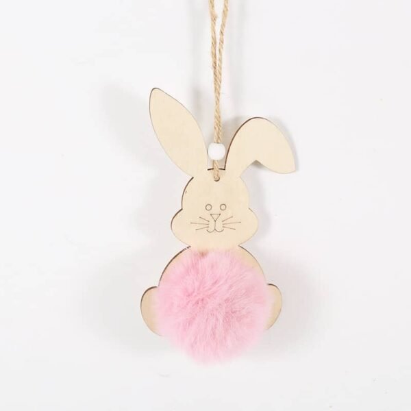 Lovely Bunny Wooden Easter Hanging Decor - Image 3