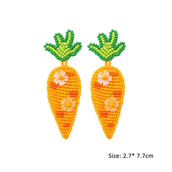 Easter Style Funny Carrot Earings - Image 2