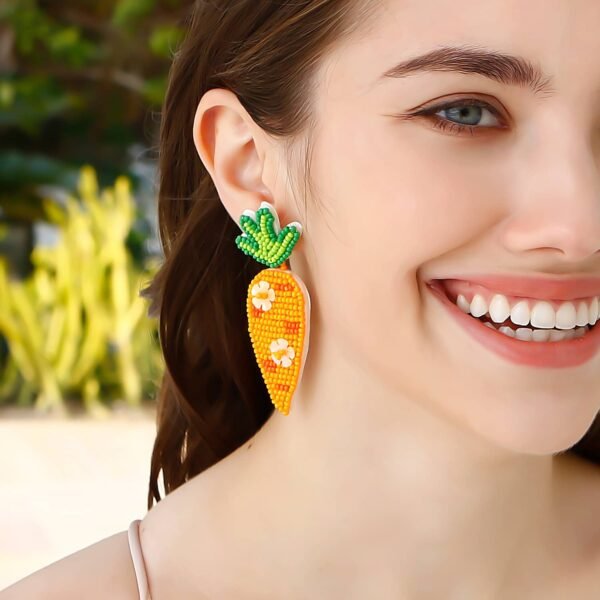 Easter Style Funny Carrot Earings