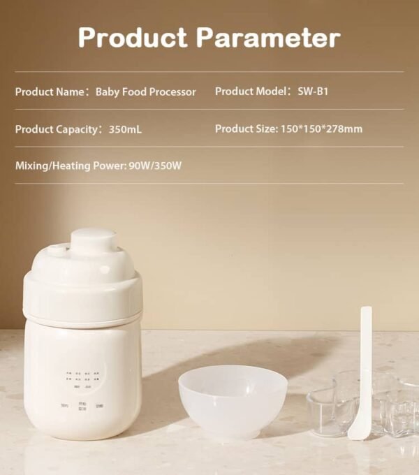 Portable baby food processor made of 316 stainless steel - Image 6