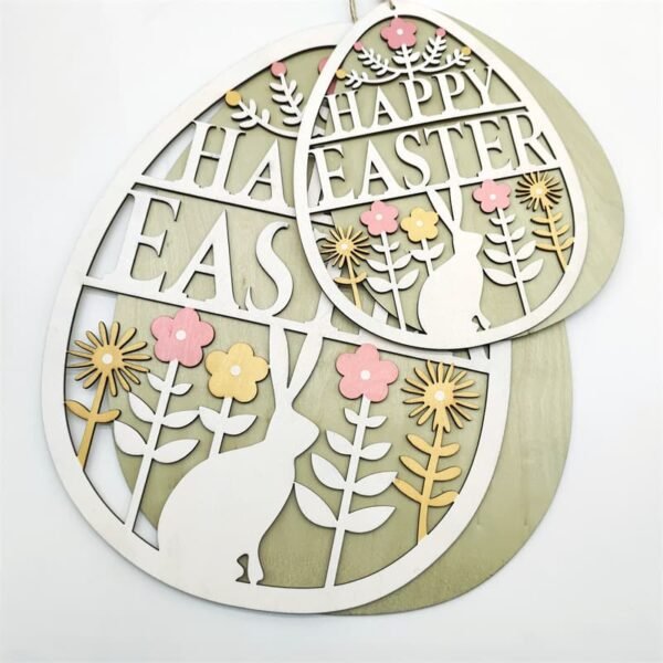 Wooden Easter Hanging Decor - Image 2