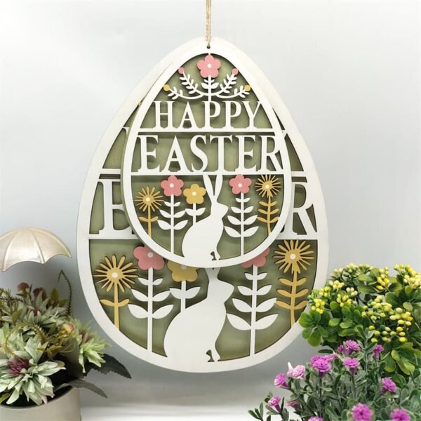 Wooden Easter Hanging Decor