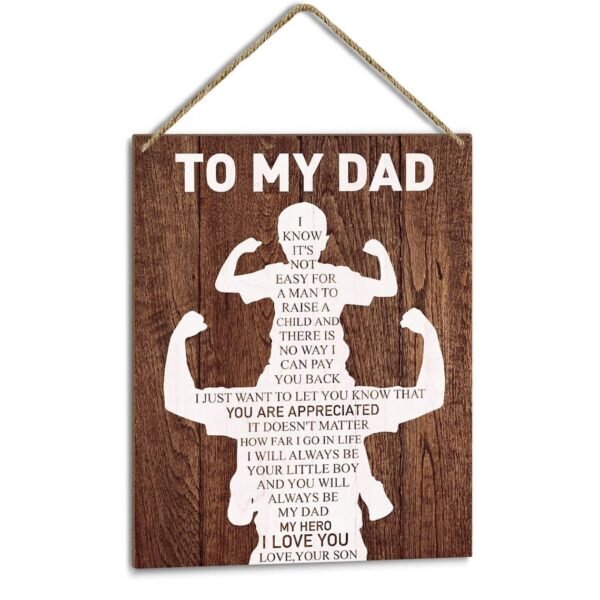 Father's Day Gifts Personalized Wooden Sign