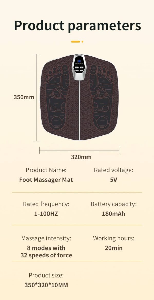 Portable EMS pulse foot massager - Image 12