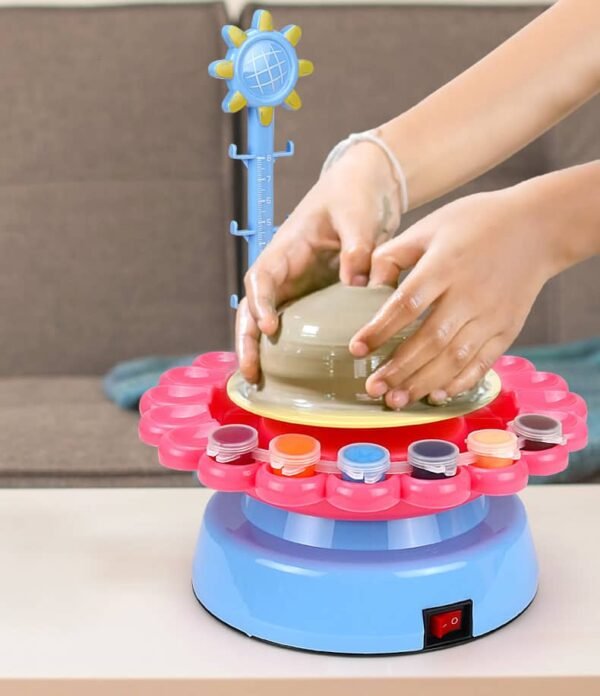 Mini Electrical Pottery Wheel Machine for Kids Crafts - Image 2