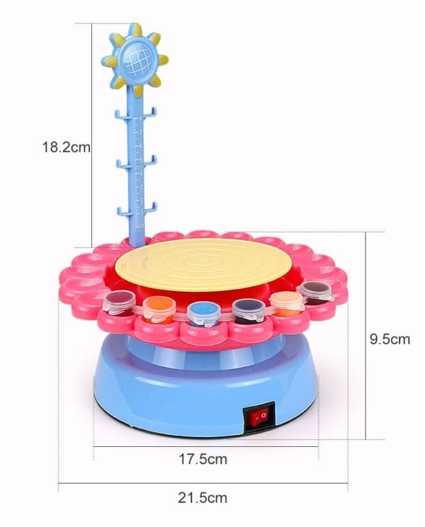 Mini Electrical Pottery Wheel Machine for Kids Crafts - Image 6