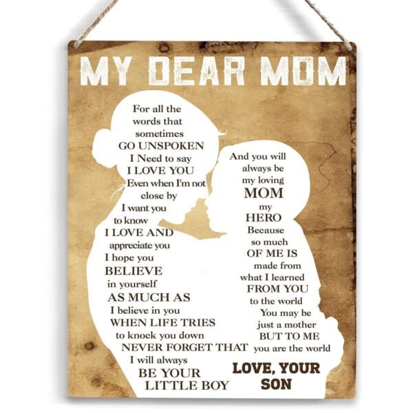 Mother's Day Gifts Wooden Decor Wall Art - Image 2