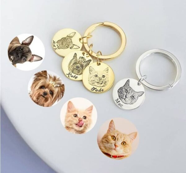 Pet Photo Personalized Keychain - Image 2