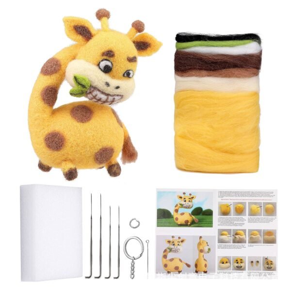 Kneedle felting kit amusable animal dolls - Image 6