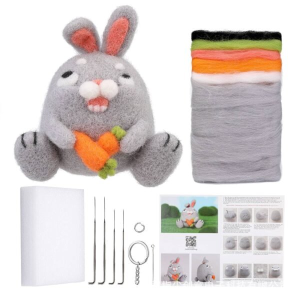 Kneedle felting kit amusable animal dolls - Image 5
