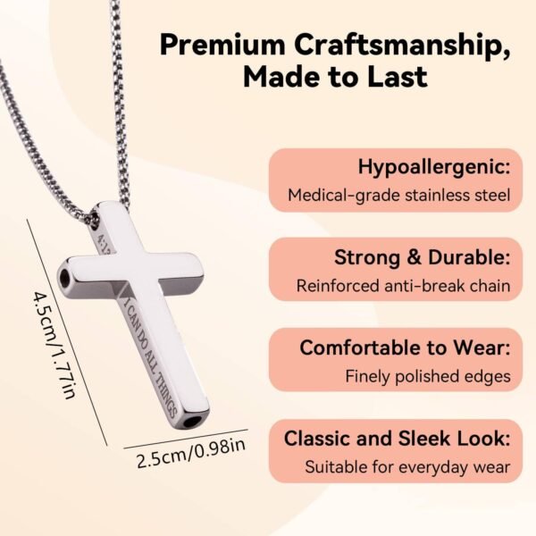 Christian Mindful Breathing Necklace with Meditation Pratice Whistle - Image 3