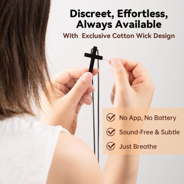 Christian Mindful Breathing Necklace with Meditation Pratice Whistle - Image 2