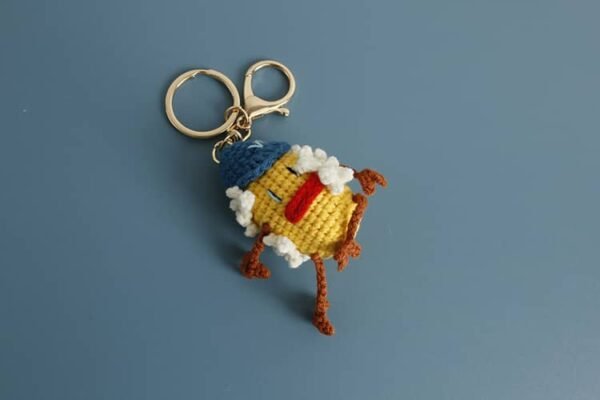 Popcorn crochet doll bag charm - Image 4