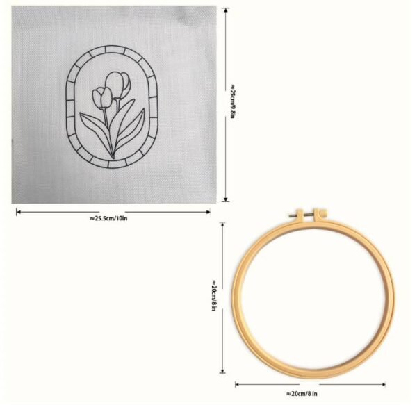 Punch needle embroidery kit 6pcs projects - Image 6