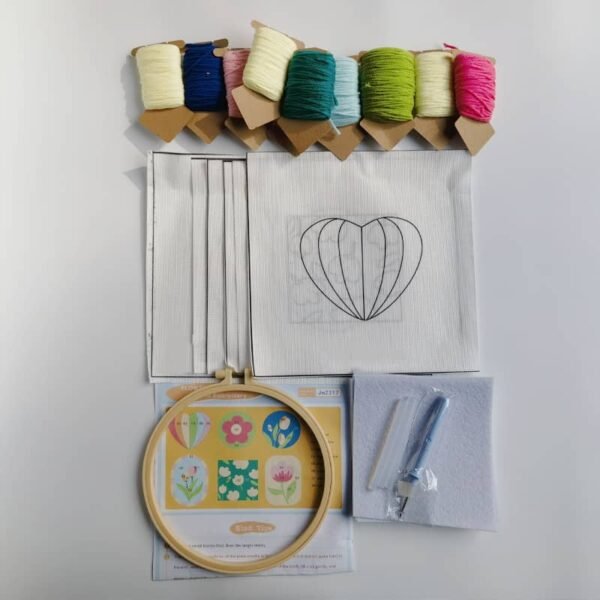 Punch needle embroidery kit 6pcs projects - Image 5
