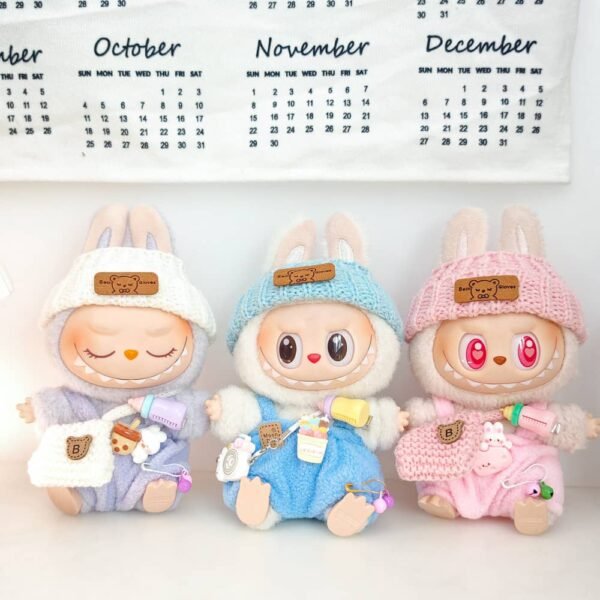 Outfit for labubu vinyl face plush toy