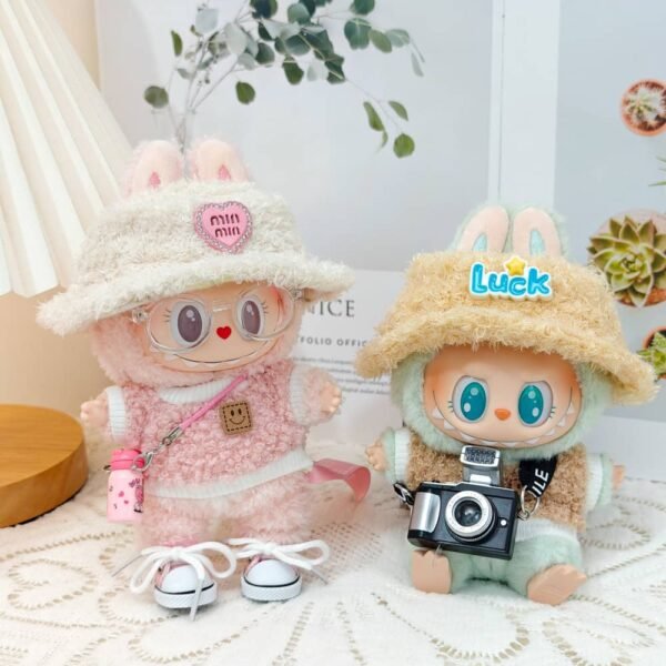 Clothes & accessories for labubu vinyl face plush toy