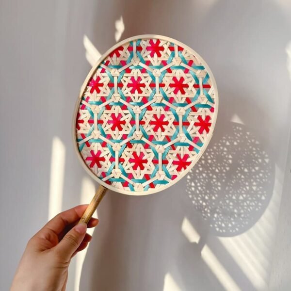 China Travel Culture Souvenirs Vintage Bamboo-woven Fan - Image 2