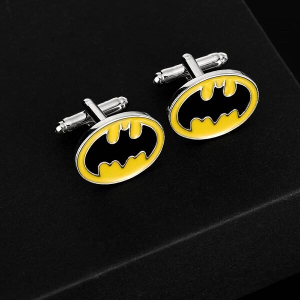 Fun Batman Design Cufflinks & Tie Clip Set - Image 5