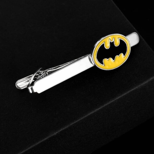Fun Batman Design Cufflinks & Tie Clip Set - Image 6