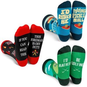 Fun socks with interesting words unique gifts for men