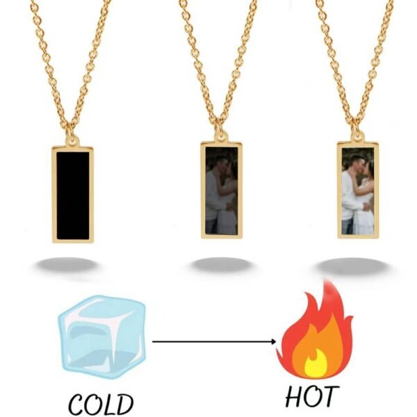 Picture custom necklace temperature sensing