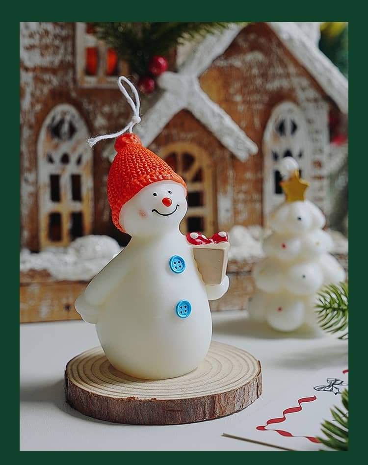 Handmade Little Snowman Scented Candle, Perfect Small Gifts for Christmas - Image 7