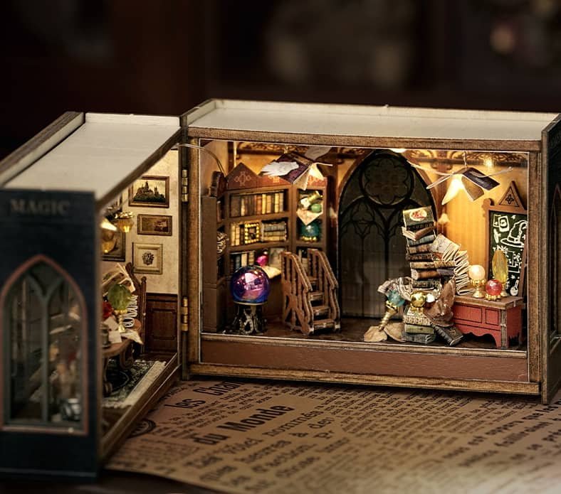 3D Model Wooden Miniature House Building Kit, Unique Handmade Gifts for Birthday - Image 3