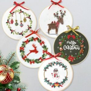 Christmas Embroidery Kit for Beginners
